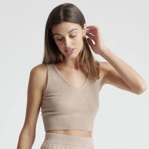 Quince Mongolian Cashmere Cropped Tank